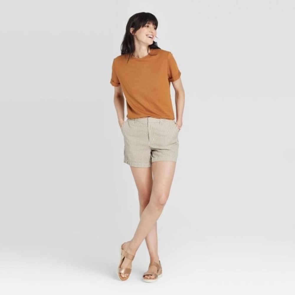NWOT Anthropologie Burnt Orange Boyfriend Tee